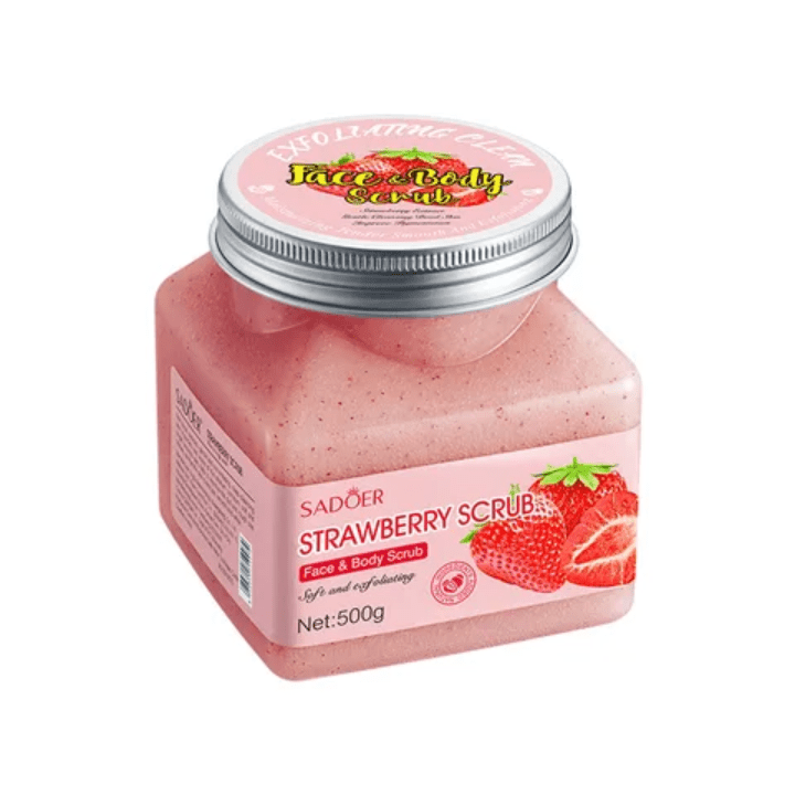 SADOER Strawberry Scrub – Face & Body Scrub (500g) 🍓 - CÉNIDEALS