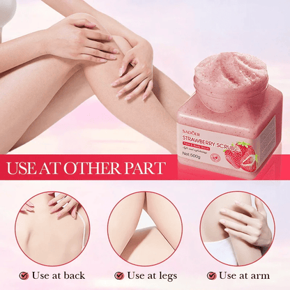 SADOER Strawberry Scrub – Face & Body Scrub (500g) 🍓 - CÉNIDEALS